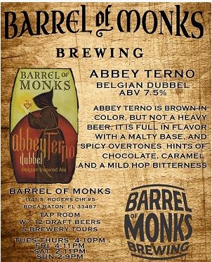 Barrel of Monks Brewing - Abbey Terno