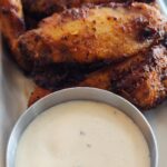 Joey Aventura spice-rubbed wings served with parmesan dip in Aventura Florida