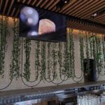 Upstairs TV viewing area at Joey Aventura restaurant in Aventura Florida