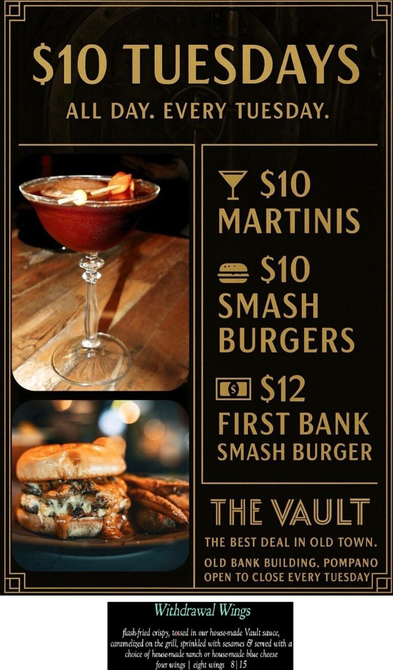 The Vault First Bank Smash Burger winning People’s Choice is $12 on Tuesday's