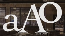 AAO Miami logo — Chef Robyn Almodovar's restaurant, a 2026 Boca Burger Battle judge