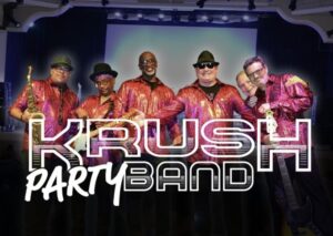 KRUSH Party Band performing live at the Boca Burger Battle in Boca Raton, Florida